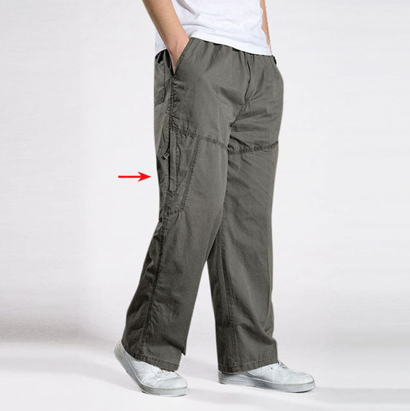 Pantalones cargo recto. Pantalones sueltos de algodón. – Te Quiero Fashion