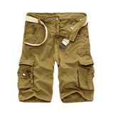 Pantalones cortos holgados militares. Shorts cargos para hombre.