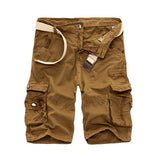 Pantalones cortos holgados militares. Shorts cargos para hombre.