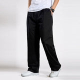 Pantalones cargo recto. Pantalones sueltos de algodón.