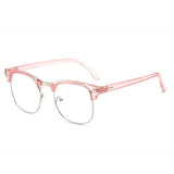 jf Anti Radiation Blue Light Eyeglasses Replaceable Lens Computer Glasses High Qulity Half Metal Glass oculos de grau feminino