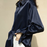 Camisa de seda. Blusa elegante (solo 50 en promo) 65% off