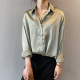Camisa de seda. Blusa elegante (solo 50 en promo) 65% off