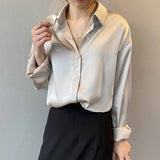 Camisa de seda. Blusa elegante (solo 50 en promo) 65% off