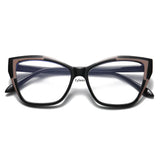 jf INS Photochromic Anti Blue Light Glasses Women Men Sexy Cat Eye Discolored Blue Light Eyewear Unisex Colorchanging Sunglasses