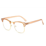 jf Anti Radiation Blue Light Eyeglasses Replaceable Lens Computer Glasses High Qulity Half Metal Glass oculos de grau feminino