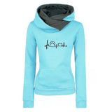 jf23  Women Hoodie Spring Autumn Print Cotton Casual Sweatshirt Female Harajuku Streetwear Tops Pullover Women Sports Fashion Clothing