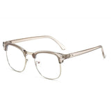 jf Anti Radiation Blue Light Eyeglasses Replaceable Lens Computer Glasses High Qulity Half Metal Glass oculos de grau feminino