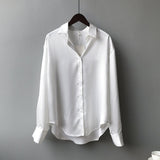 Camisa de seda. Blusa elegante (solo 50 en promo) 65% off