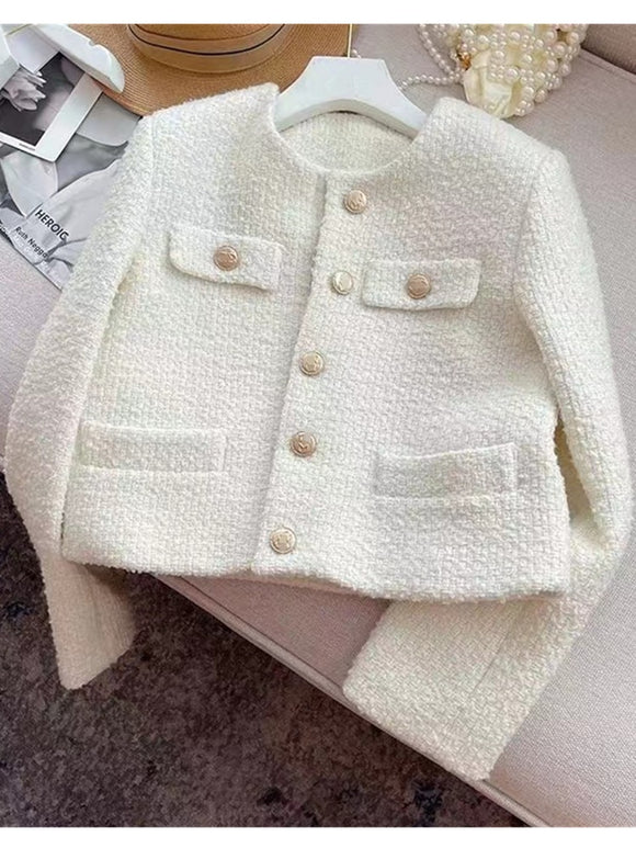 Chaqueta elegante de lana para mujer