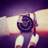 Reloj giratorio Diseño Unico para Parejas Diamante Mujer Dama Hombre Caballero Unisex Cuarzo