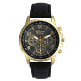 Reloj Pulsera Elegante Mujer Dama Casual Cuero Cuarzo Unisex Hombre Caballero