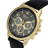 Reloj Pulsera Elegante Mujer Dama Casual Cuero Cuarzo Unisex Hombre Caballero
