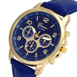 Reloj Pulsera Elegante Mujer Dama Casual Cuero Cuarzo Unisex Hombre Caballero