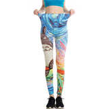 Leggins Calzas Mujer Chica print 3d Ocasional Divertidos Fitness  IN-KEBG Original