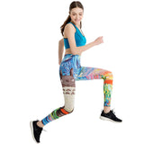 Leggins Calzas Mujer Chica print 3d Ocasional Divertidos Fitness  IN-KEBG Original
