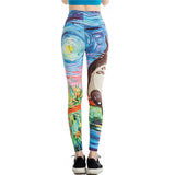 Leggins Calzas Mujer Chica print 3d Ocasional Divertidos Fitness  IN-KEBG Original
