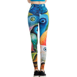 Leggins Calzas Mujer Chica print 3d Ocasional Divertidos Fitness  IN-KEBG Original