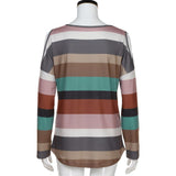 Remera Blusa Manga Larga Multicolor Arcoiris Mujer Dama