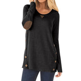 Sueter con Botones Decorativos Casual Elegante Mujer Dama