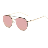 Lentes de Sol Mujer Coloreados Fashion Redondos con Armazon Metal