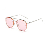 Lentes de Sol Mujer Coloreados Fashion Redondos con Armazon Metal