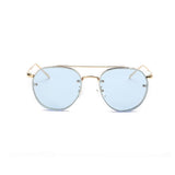 Lentes de Sol Mujer Coloreados Fashion Redondos con Armazon Metal