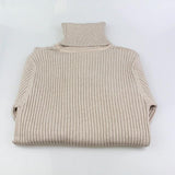 Sueter Cuello Tortuga Varios Colores Otoño Invierno Elastico Tejido Mujer Dama