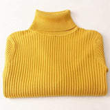 Sueter Cuello Tortuga Varios Colores Otoño Invierno Elastico Tejido Mujer Dama