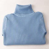 Sueter Cuello Tortuga Varios Colores Otoño Invierno Elastico Tejido Mujer Dama