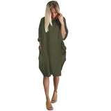 Vestido Holgado Entrecasa Comodo Varios Colores Casual Bolsillos Verano