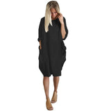 Vestido Holgado Entrecasa Comodo Varios Colores Casual Bolsillos Verano