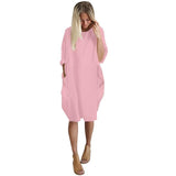 Vestido Holgado Entrecasa Comodo Varios Colores Casual Bolsillos Verano