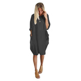 Vestido Holgado Entrecasa Comodo Varios Colores Casual Bolsillos Verano