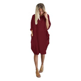 Vestido Holgado Entrecasa Comodo Varios Colores Casual Bolsillos Verano
