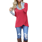 Sudadera Bicolor Mujer Polera Blusa Cuello O Franjas Casual Deportiva