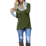 Sudadera Bicolor Mujer Polera Blusa Cuello O Franjas Casual Deportiva