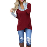 Sudadera Bicolor Mujer Polera Blusa Cuello O Franjas Casual Deportiva