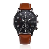 Reloj Diseño Retro Banda de cuero 2019