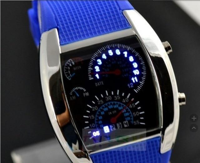 [Stock Listo] Reloj LED para hombres reloj Digital cuadrado de moda con  botón electrónico deportivo para adultos relojes de negocios masculinos
