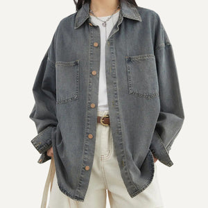Camisa Denim Larga