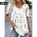 (sólo 50 en Promo!) Camiseta Remera en V Cartoon 3d Women's