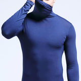 Sueter Elastico Hombre Cuello Tortuga