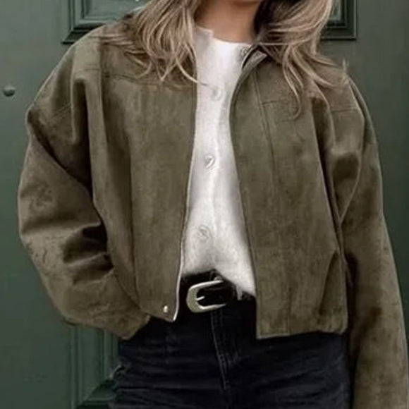 Chaqueta Faux Gamuza