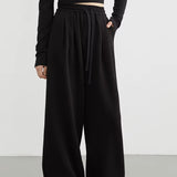 Pantalón Ancho Crema/Negro/Verde/Gris de Tiro Alto
