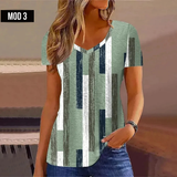 (sólo 50 en Promo!) Camiseta Remera en V Cartoon 3d Women's