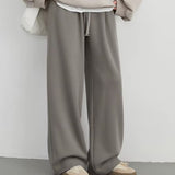 Pantalón Ancho Crema/Negro/Verde/Gris de Tiro Alto