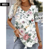(sólo 50 en Promo!) Camiseta Remera en V Cartoon 3d Women's