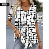 (sólo 50 en Promo!) Camiseta Remera en V Cartoon 3d Women's