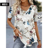 (sólo 50 en Promo!) Camiseta Remera en V Cartoon 3d Women's